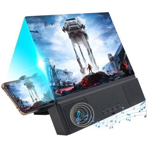 Support de téléphone pliable - avec haut-parleur intégré, amplificateur 3D et loupe d'écran, idéal pour regarder des films. (1/5)
