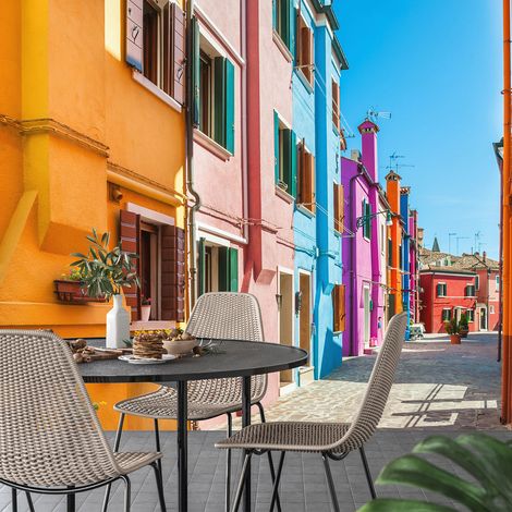 Papier peint panoramique - Ile de Burano - 130 cm x 86 cm (1/4)