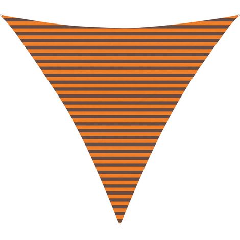 vidaXL Vela da ombra solare Arancione e Marrone 4,5 x 4,5 x 4,5 m