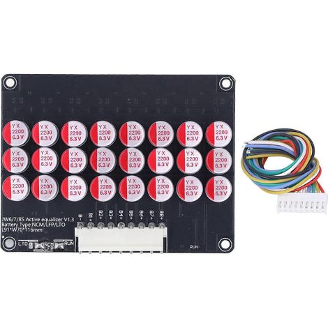 Carte d'équilibrage de cellules universelle active 5A 6-8S pour batteries LTO, LFP, LPO et NCM (1/4)