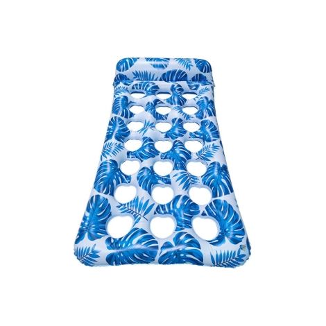 Hamac de piscine avec filet, matelas gonflable, transat, chaise longue flottante, jouet gonflable pour adultes. (1/5)