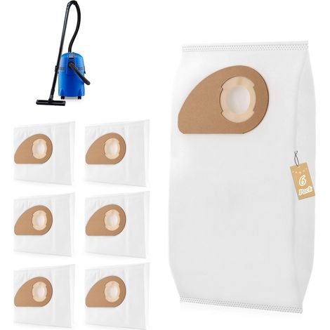 6 Pièces Sacs à Poussière pour Nilfisk Buddy II 12/18/12L/18L INOX Sacs à Poussière de Rechange Aspirateur Accessoires (1/5)