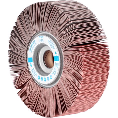 PFERD TOOLS Lamellenschleifrad FR Ø 165x50mm Bohrung Ø 25,4 mm A150 für universelle Anwendung 2 Stk (1/4)