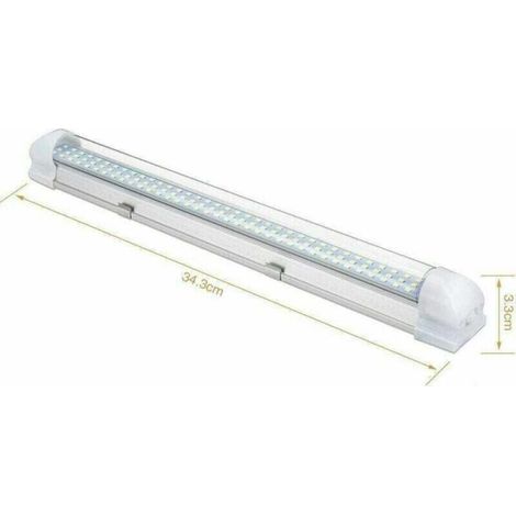 Reglette Led 108 LED, barre lumineuse LED 12 V DC, éclairage lumineux 700 lm pour camping-car avec interrupteur marche/arrêt, éclairage intérieur LED universel pour armoire, voiture, cuisine