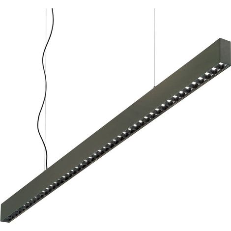 LED Dekorative lineare gerade Stangen-Pendelleuchte Schwarz, 4000K (1/2)