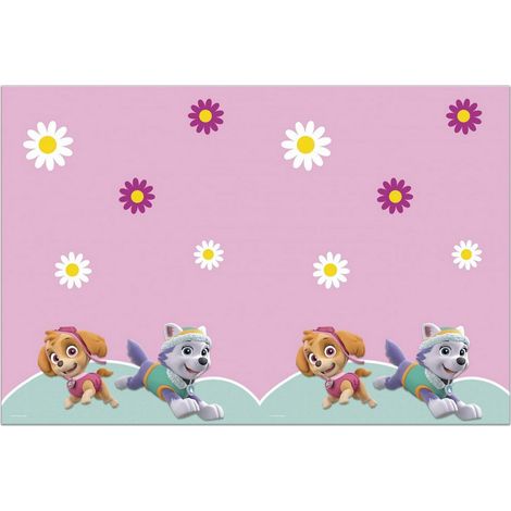Nappe en plastique Pat Patrouille Skye et Everest 120x180 cm (1/2)