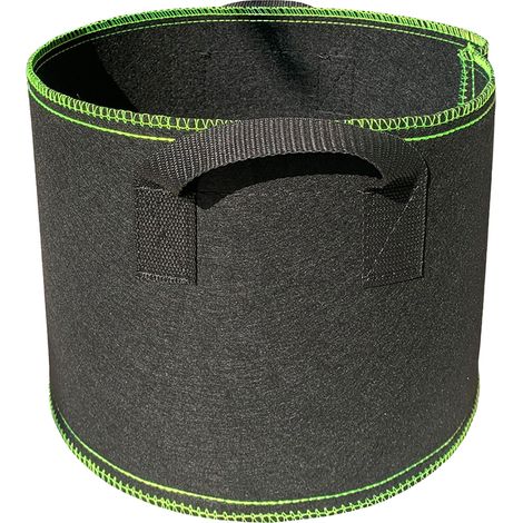 Pflanzsack für Kartoffeln und Tomaten  10 Gallonen  Atmungsaktives, schwarzes Vliesmaterial  Großes Fassungsvermögen  Optimale Drainage  1 Beutel
