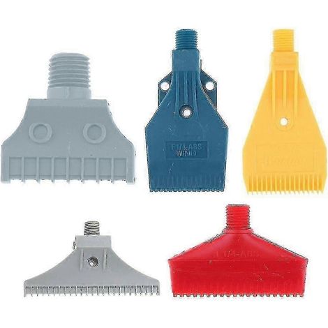 5x Abs Multi Blow Flat Fan Nozzle Air Blower Nozzle Air Wind 1/4'' Bspt Plastic YVL (1/5)