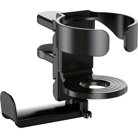 Porte-gobelet bureau portable 2 en 1 support réglable antidérapant pour casque accessoires bureau support pince sur bras (1/5)
