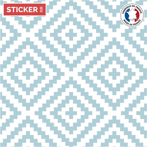 Crédence Adhésive Scandinave 100 x 40 cm Bleu Cendré (1/4)