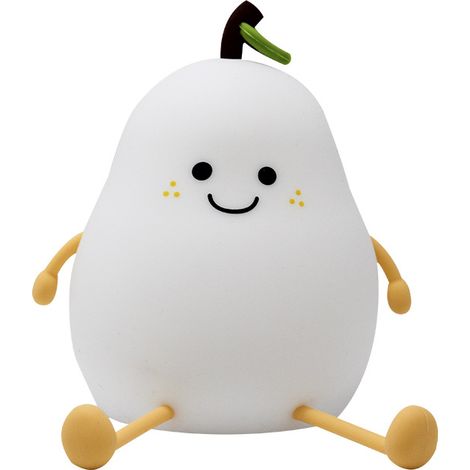 Veilleuse Enfant en Forme de Poire, Veilleuse Enfant avec Fonction Minuterie, Rechargeable USB (1/5)