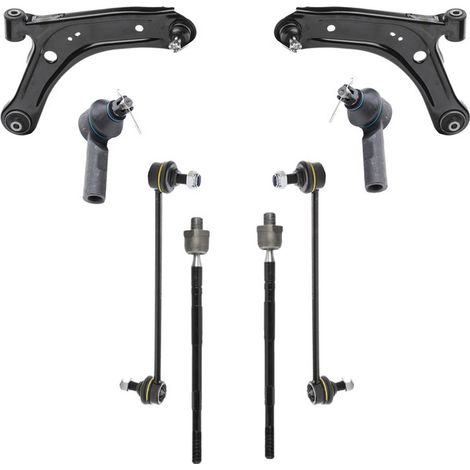 KIT BRACCIO OSCILLANTE 8 PEZZI COMPATIBILE CON SUZUKI SX4 S-CROSS (JY) 1.6 DDiS (AKK 416 / Kit Sospensione Completo OE/OEM / Bracci Oscillanti + Testine Sterzo / Sostituzione Diretta OEM