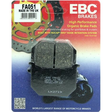 Pastillas de freno EBC FA051 (juego para 1 disco)