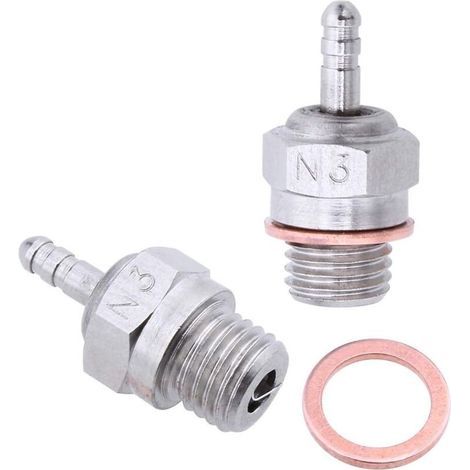 Bougies de préchauffage HSP 70117 pour voiture, camion, buggy et moteur RC ultra-résistant (3 pièces N3) (1/3)