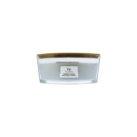 WoodWick Sagewood Seagrass Duftkerze Blau