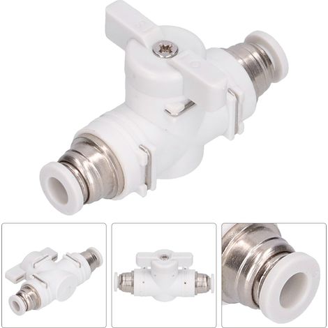 Durchflussregelventil-Anschlussstück, pneumatischer Verbinder, Druckluftleitungsstecker, Schnellkupplungsadapter 6 mm (1/5)