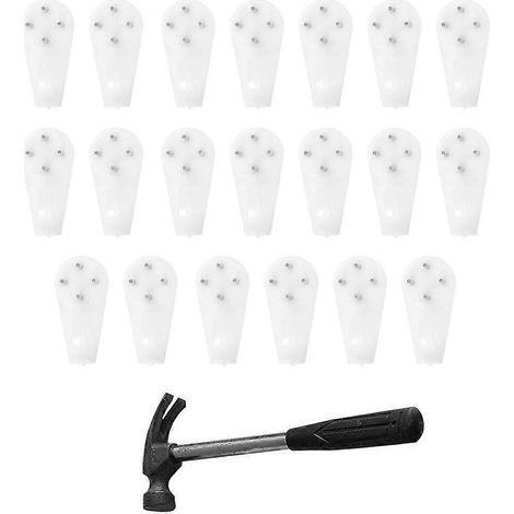 Ganci per appendere quadri decorativi, forma rettangolare 18,7 x 6,7 cm, confezione da 1 - AquaForge (1/5)