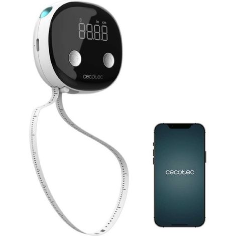Ruban à Mesurer Digital avec Bluetooth, Écran LED et APP Surface Precision Body. Surveillez vos Mesures Corporelles