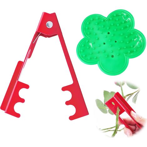 Lot de 2 coupe-épines professionnels en métal avec tige en plastique épais pour enlever les roses et les feuilles (1/5)