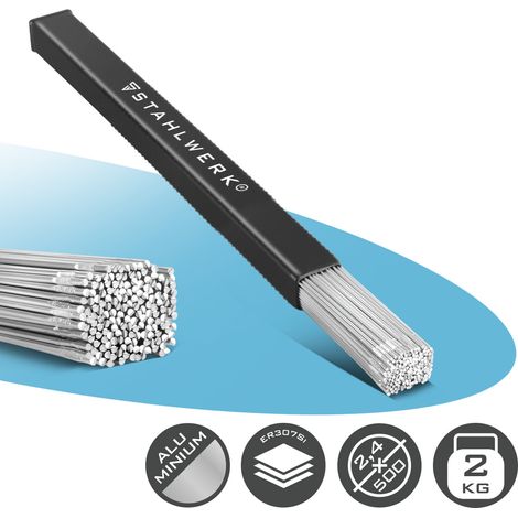 STAHLWERK Schweißstäbe ER4043Si5 Aluminium hochlegiert / Ø 2,4 mm x 500 mm 2 kg