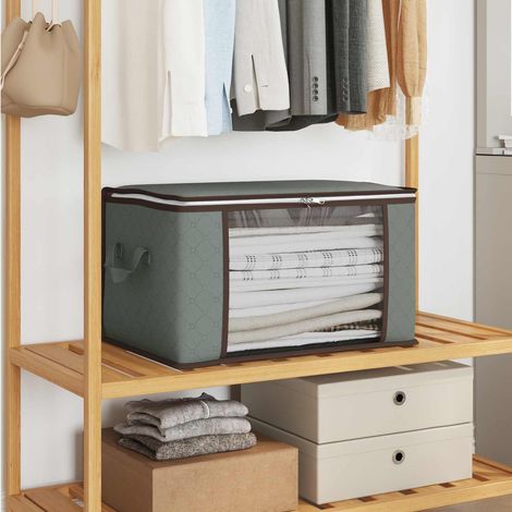 Irovami Storage box with transparent side window 2 pcs Gray (1/5)