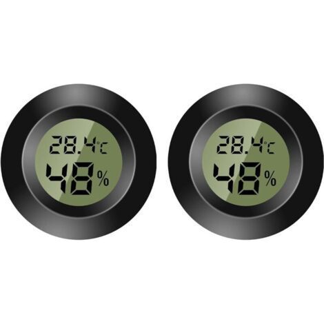 Digital Indoor Thermometer - Mini Hygrometer - Digital LCD Display - Indoor Outdoor Humidity Meter for Humidifier, Basement, Baby Room - Fahrenheit or Celsius (2) (1/4)
