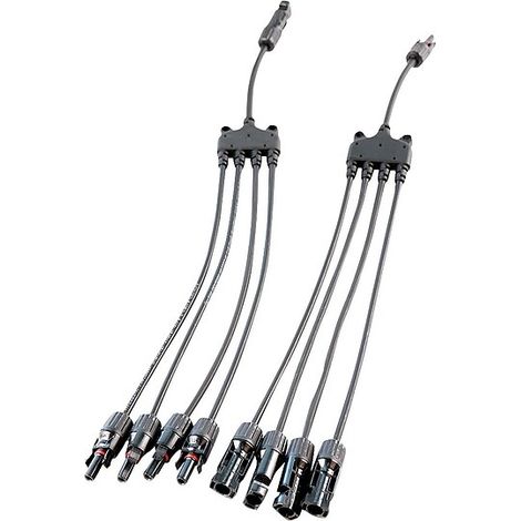 fothermo 4-fach MC4 Parallelstecker (Paar) - Länge 1,2 m