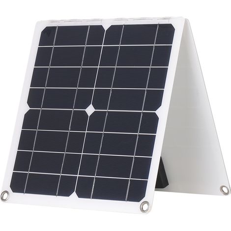 Panneau solaire pliable 50 W avec sorties CC, USB et TYPE-C, module haute efficacité, étanche IP65, pour la maison, le camping-car, la voiture, le bateau et les appareils électroniques. (1/3)