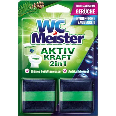 WC Meister Aktiv Kraft 2 en 1 Grunes 2x 50 g (1/2)