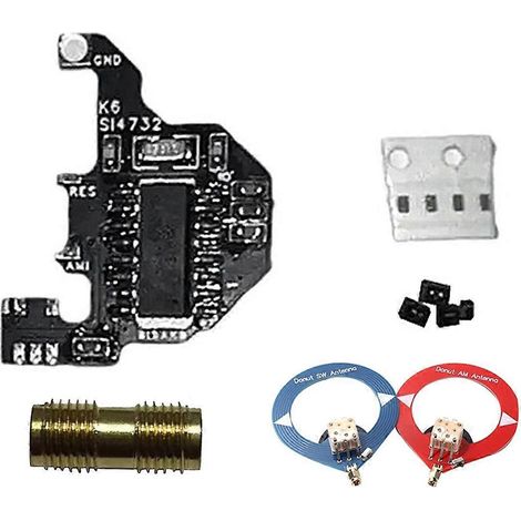 Module de modification ondes courtes SI4732 + 2 antennes annulaires + câble de programmation pour kit de module ondes courtes DIY UVK5/UVK6 (1/5)