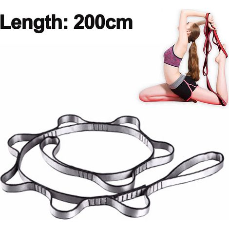 Hammock Aérien - Sangle Daisychain en Nylon Non Élastique - Pour Yoga Antigravité et Inversion - Réglable en Hauteur - Usage Intérieur Extérieur - 2 Pièces (1/5)