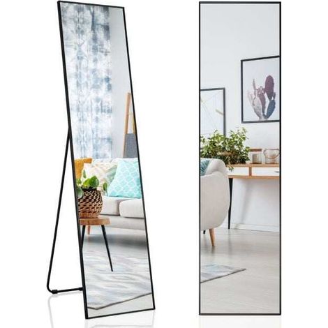 Free-standing wall-mountable mirror 160 x 40 cm (1/5)
