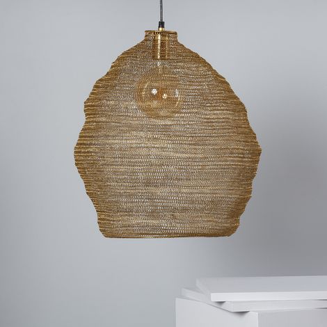 Pendelleuchte Metall Milos L Gold
