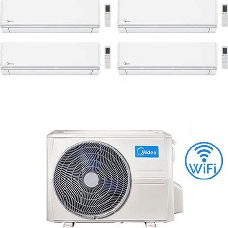 Climatizzatore Condizionatore Midea Elegance R32 Quadri Split 9000 + 9000 + 9000 + 12000 BTU con U.E. M4O-36FN8-Q INVERTER Classe A++/A+ (1/5)