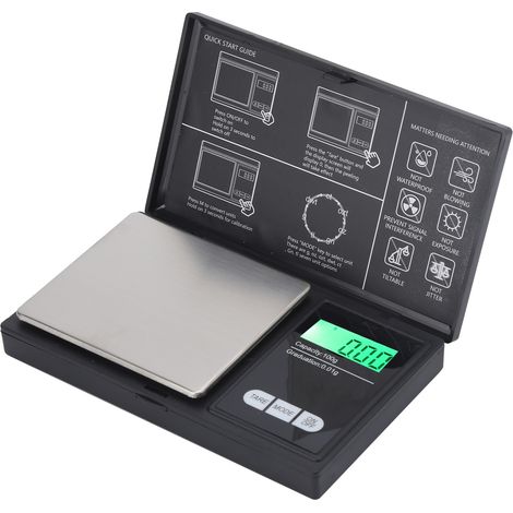 Balance numérique portable pour bijoux en or, affichage LED, pesée de poche, 1 kg/0,1 g (1/5)