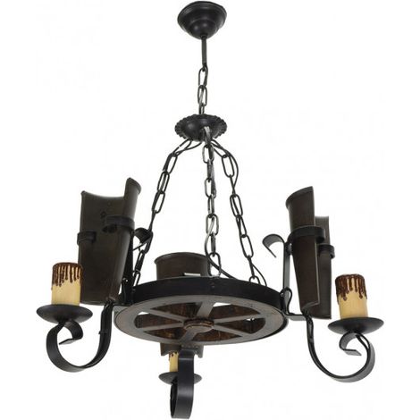 Rustic Ceiling Rustic Ceiling Lamp 3 Lights. 3xE27 60w. Abmessungen (50x45cm).
