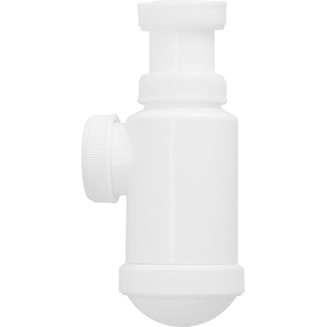Siphon À Bouteille Extensible - 1 1/2 Pouces - Raccord Écrou Loca - Blanc - Pour Installation Plomberie Salle De Bain Cuisine (1/5)