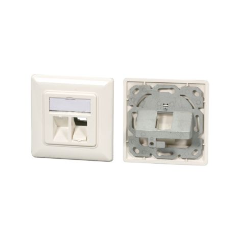 Keystone Rahmen efb-elektronik keystone frame 1-port Weiß RAL 9010