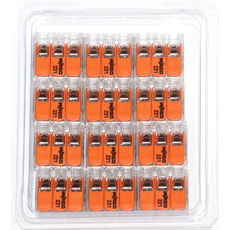Wago 221-6 Klemmen 12x 221-613 - Kabel Draht Verbinder in der wiederverschließbaren Box - Original WAGO (1/5)