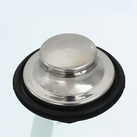 Couvercle d'évier de cuisine en acier inoxydable (85 mm), bouchon de lave-vaisselle et bouchon d'étanchéité à l'eau. (1/5)