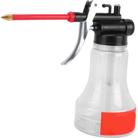 Bidon d'huile 350 ml en PET transparent, pompe à main haute pression pour l'entretien mécanique domestique (1/5)