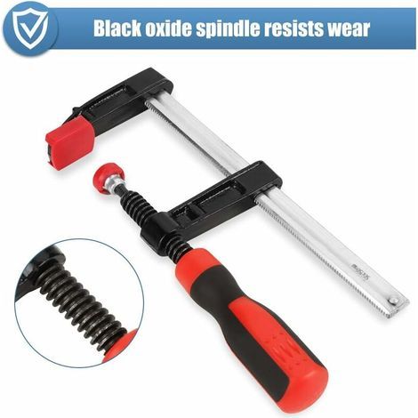 1pcs serre joint de barre de menuiserie 50 × 150 mm,pinces robustes en F,serre-joints d'établi de barre à dégagement rapide,woodworking clamp pour rail de guidage-une Fixation Précise (1/5)