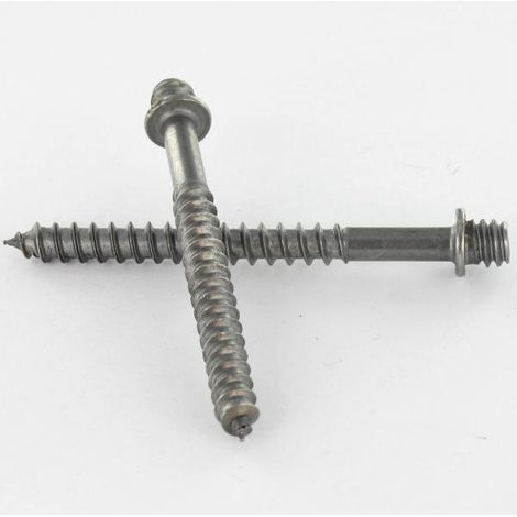 PATTES à Vis bois Acier brut 7X40-100 pièces