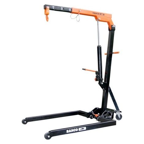 Bahco – Grue d'atelier 600 kg BH6PC600 – Bras de levage 3 positions – Hauteur max 2135 mm – Pour espaces confinés et chantiers humides