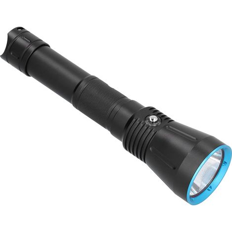 Lampe torche de plongée professionnelle SST70, 8000 lumens, haute intensité, étanche jusqu'à 150 mètres de profondeur (IP68), boîtier en alliage d'aluminium, idéale pour la pêche et le sauvetage. (1/5)