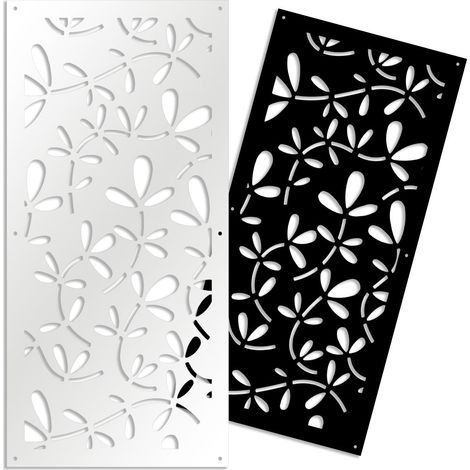 FLOREUS - Pannello in PVC traforato - Parasole - Misura: 50x150 cm - Colore: nero (1/4)