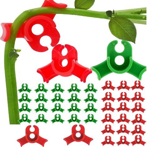 Lot de 40 pinces à cintrer les plantes à faible charge, pinces de cintrage de croissance à 90 °, pour branches de plantes, support pour plantes de jardinage (1/5)