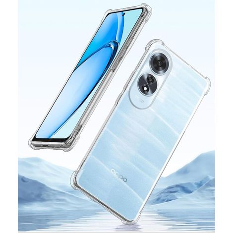 Fallfeste Hülle + 9H-gehärtetes Glas für Oppo A60, transparent (1/5)
