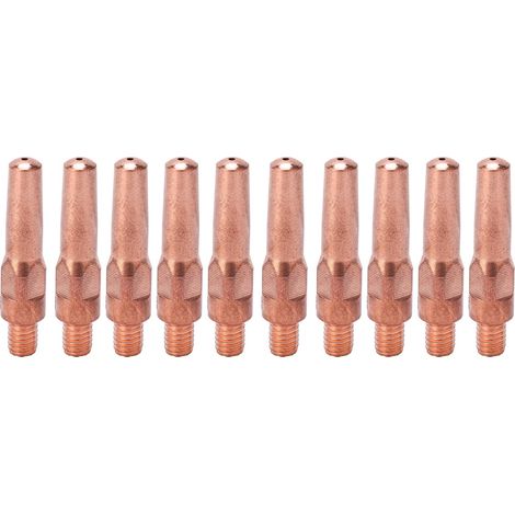 Lot 10 pointes contact cuivre MIG – M6 – 8.8x40x1.2mm – pistolet soudage