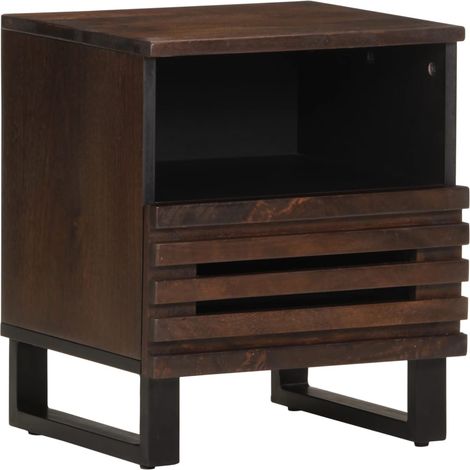 Maison Exclusive - Comodini 2pz 40x34x46 cm in Legno Massello di Mango (1/5)